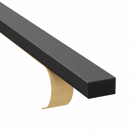 네오프렌 스트립, 1 1/6 x 36인치 크기, 3/4인치 두께, 검은색, 폐쇄 셀, 단면 접착제