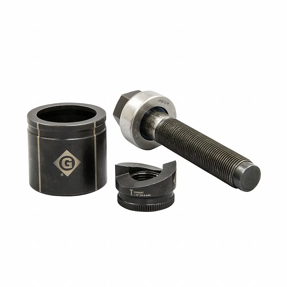 GREENLEE K2BB-1 Round Knockout Punch Set, 1 Inch Conduit Size | CE9YRM 55FE72