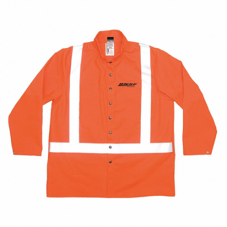 橙色 Banwear 夾克 30 英寸。大號，9 盎司