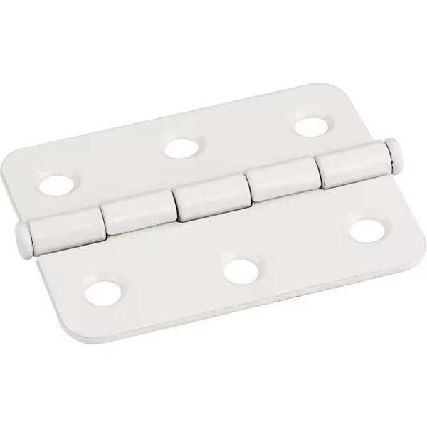 Almond 2-1/2 Inch x 2 Inch Single Full Swaged Radius Corner Butt Hinge