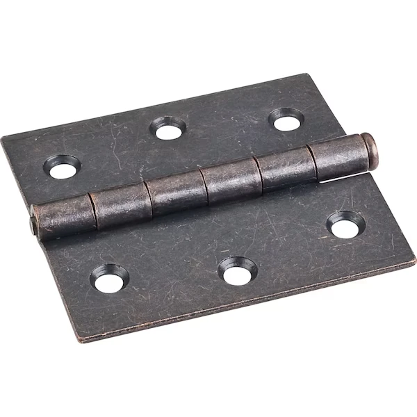 Dark Antique Copper Machined 3 Inch x 2-3/4 Inch Single Full Swaged Butt Hinge