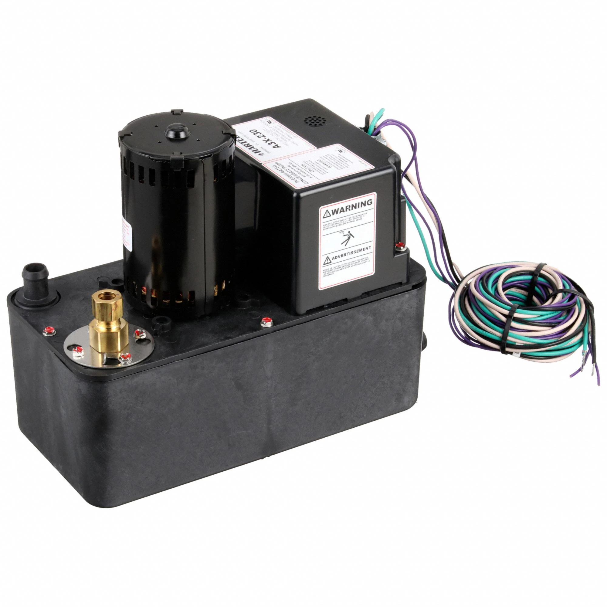 HARTELL A3X-230 Condensate Pump, Plenum Rated, 230V, 1.1A, 30 ft. Maximum Lift | CF3QCW 806028