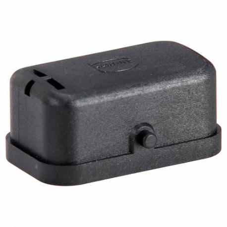 Rectangular Connector Cover, Size Han-Compact, Single Lever, Black, Polyamide, Ip65, Black