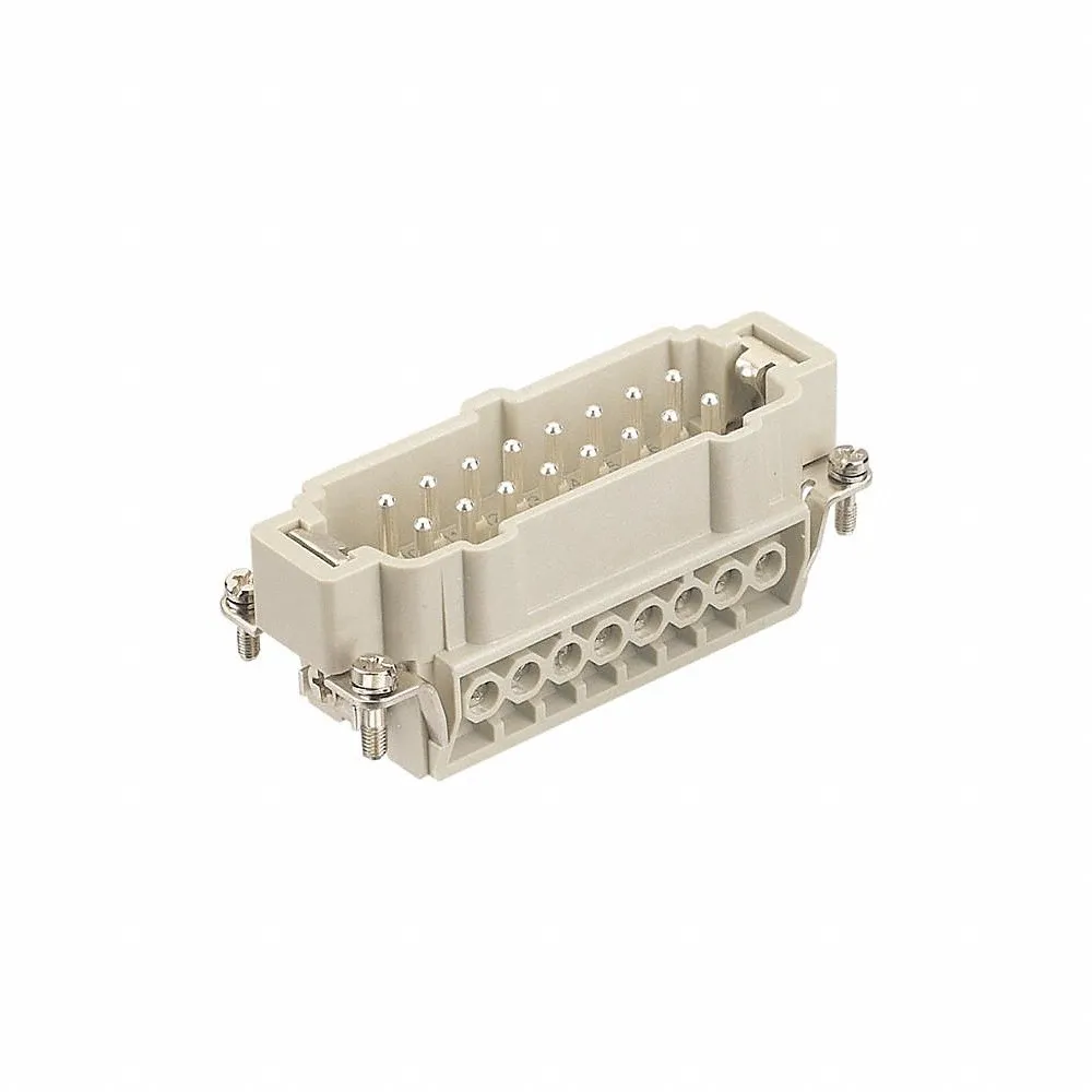 HARTING 09330162601 Industrial Rectangular Connector Insert, E, Screw, Male, 16 A Current Rating, Gray | CR3THX 793XF6