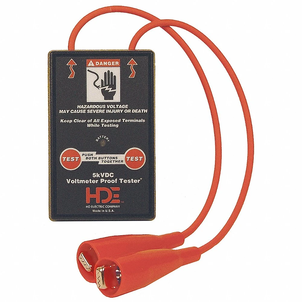 HDE PT-5000B Proof Tester For Voltmeter 9V Battery | AH4VEQ 35ME34