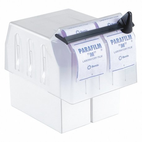 Parafilm Dispenser, Countertop, 6.7 Inch Length, 4.5 Inch Width, 3.7 Inch Heightt, White