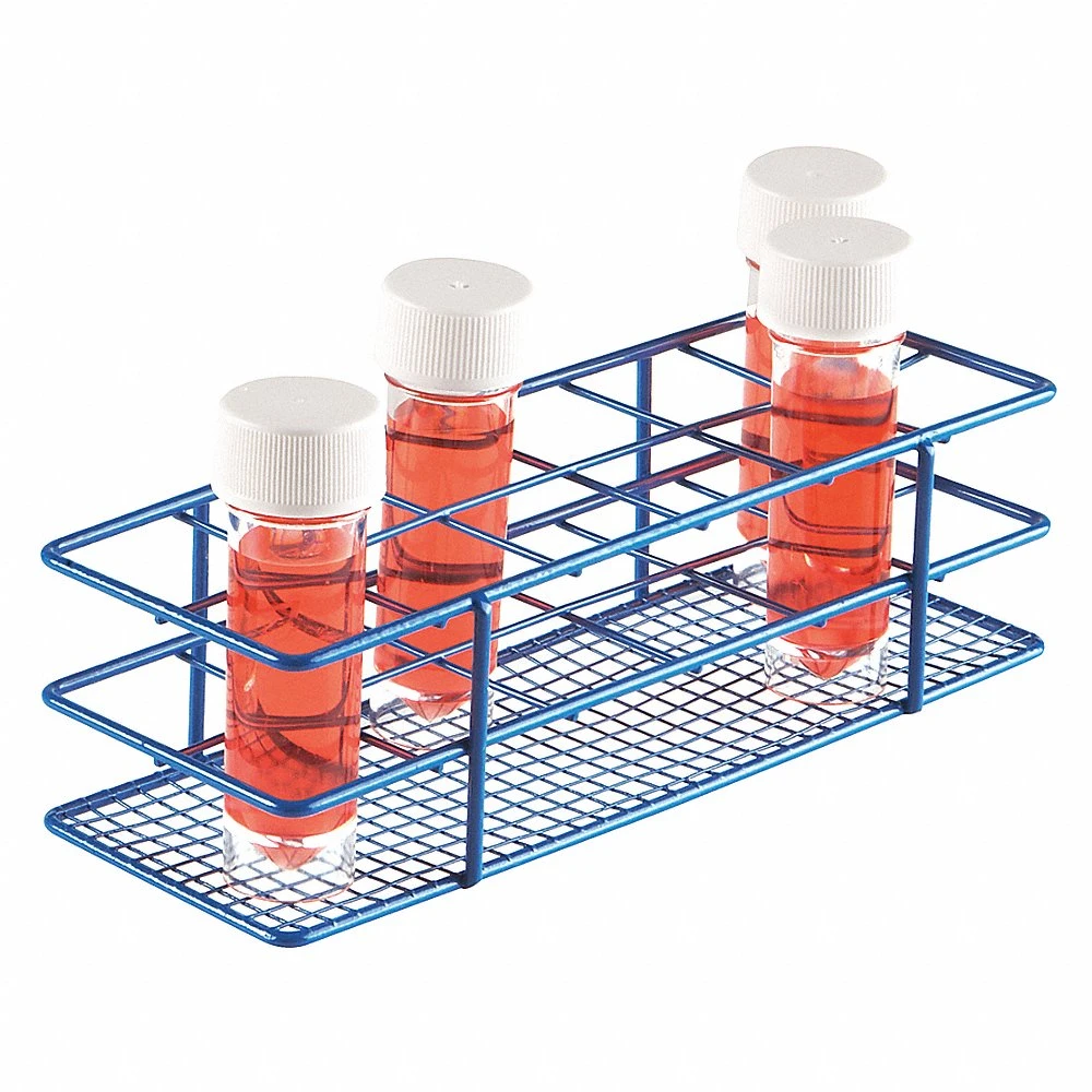 HEATHROW SCIENTIFIC HS120087 Test Tube Rack Epoxy-Coated Steel Blue | AH2BFC 24EN37