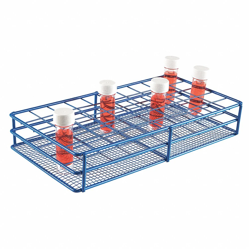 HEATHROW SCIENTIFIC HS120088 Test Tube Rack Epoxy-Coated Steel Blue | AH2BFD 24EN38