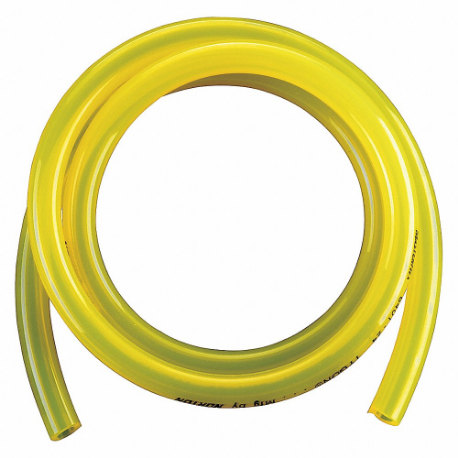 Tubing, Tygon, Thermoplastic Soft Pvc, Yellow, 7.9 mm Inside Dia, 12.9 mm Outside Dia