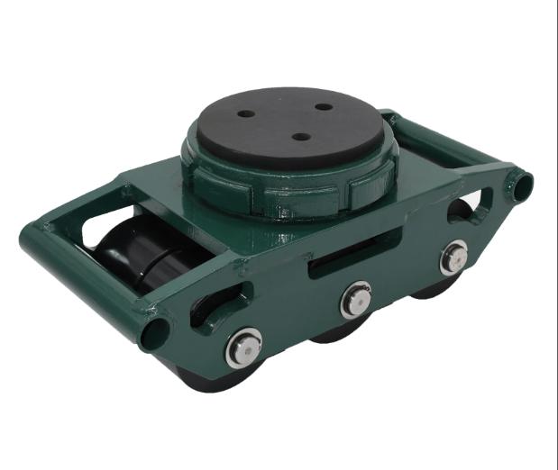 Bull Dolly Roller With Swivel Padded Top, Polyurethane Wheels, 9 Ton Capacity