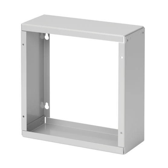 El-boks, skruedæksel Pull Box Extender, passer til 10 x 10 mm størrelse, grå, stål