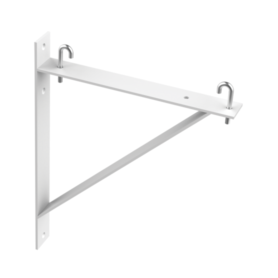 Triangle Support Bracket Kit, Fits 6 And 12 Inch Cable Runway, White, Steel