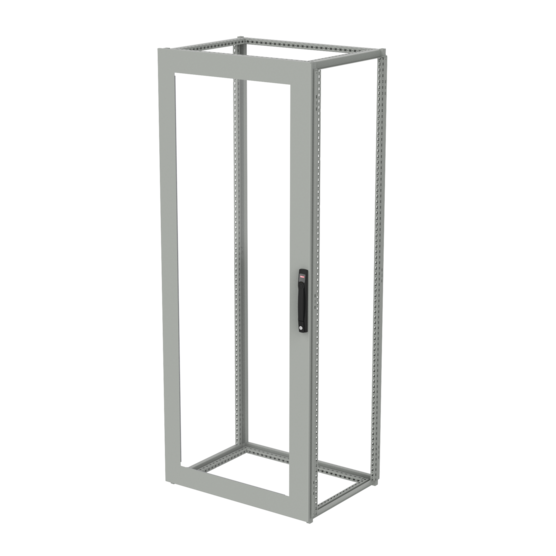 Puerta con ventana, Se adapta a un tamaño de 2000 x 800 mm, Aluminio, Policarbonato