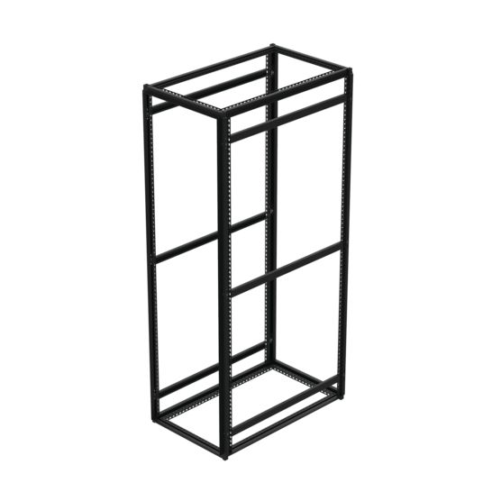 Server Cabinet Frame, 2000 x 600 x 1000mm Size, Black, Steel