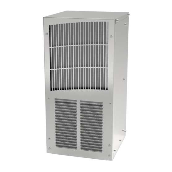 Klimatyzator w obudowie, kompaktowy, zewnętrzny, typ 4X, 2000 BTU, 230 V, SS