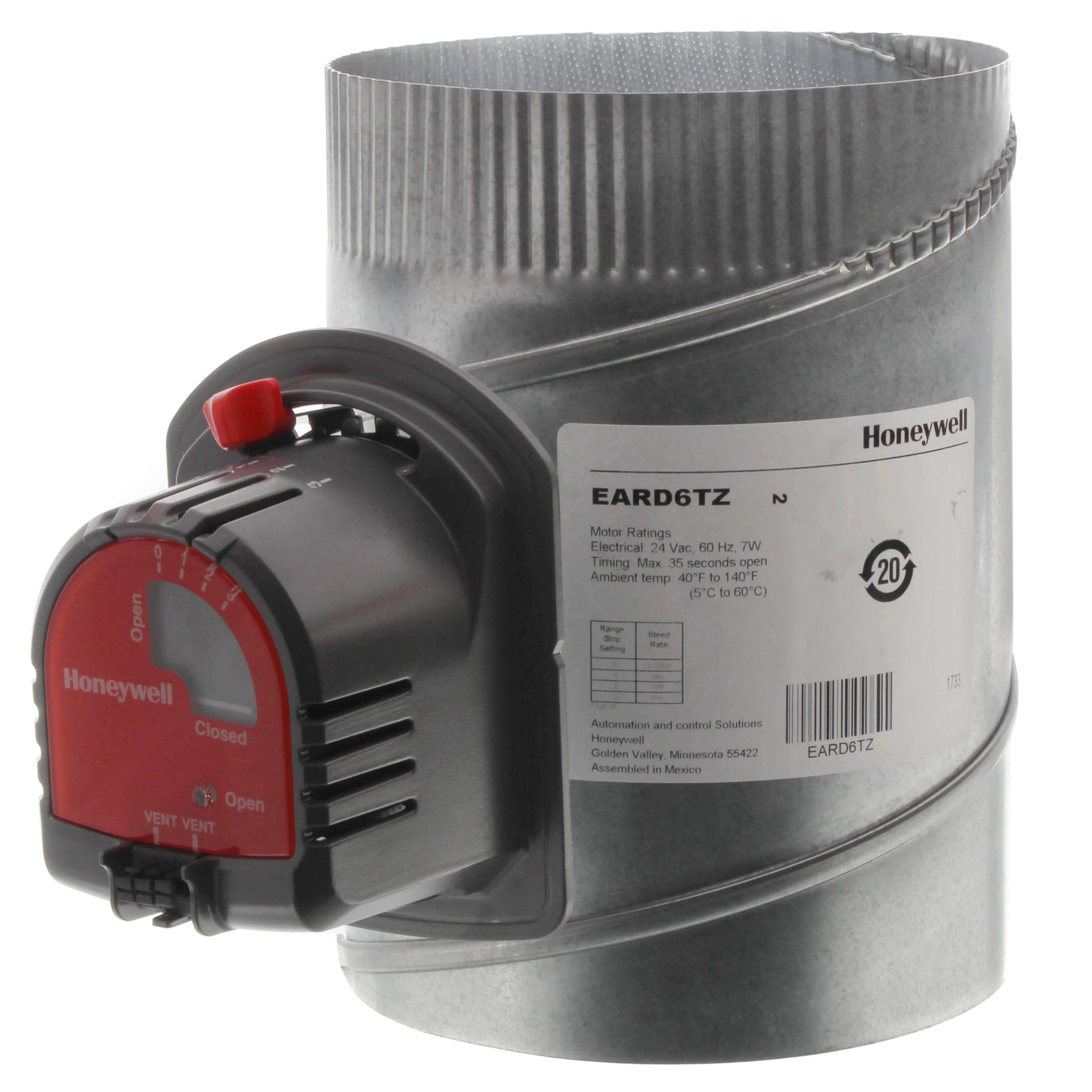 HONEYWELL EARD6TZ Motorized Damper | CR4CFE 48KT66