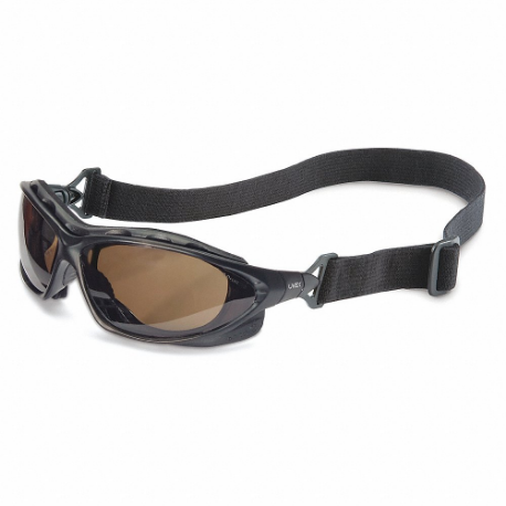 Occhiali di sicurezza, antiappannamento/antigraffio, non ventilati, neri, montatura per occhiali tradizionali