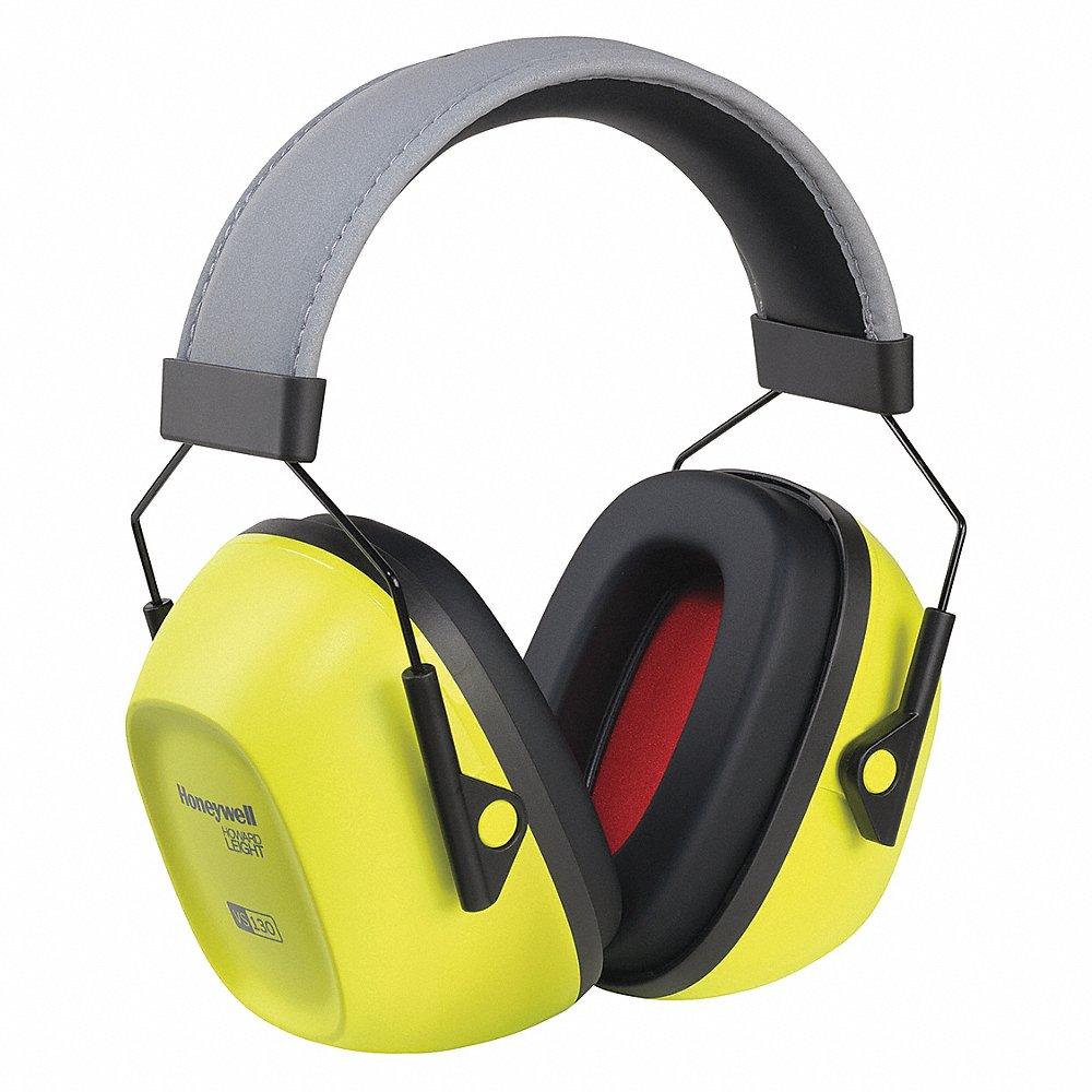 Ear Muffs, Over-the-Head Earmuff, 30 dB NRR, Foam, Black/Yellow