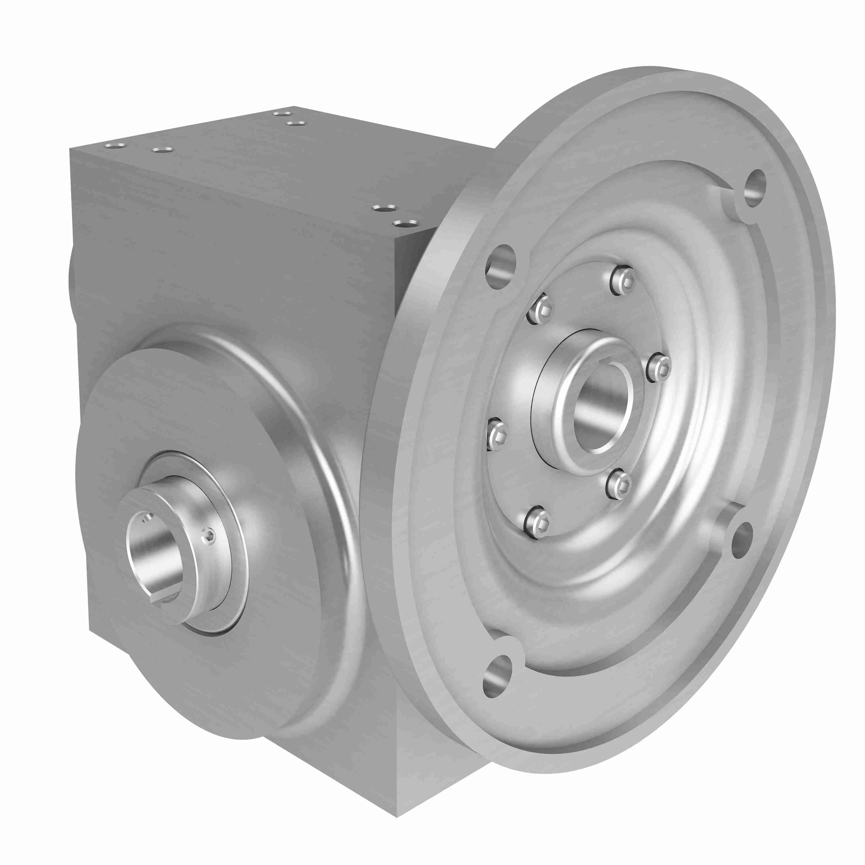 HUB CITY 0270-07125 Worm Gear Speed Reducers, 182-4TC Input Flange, Hollow Bore Output, Right Angle | AX6TXV