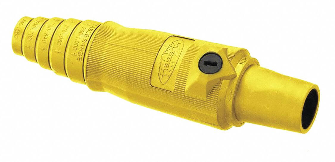 HUBBELL HBL400FY Single Pole Connector Female Yellow | AF7BDH 20TR57