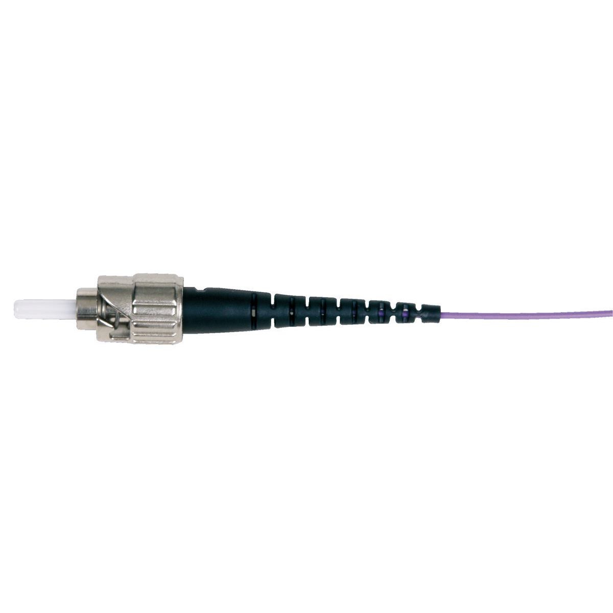 Conector de canal de fibra óptica, estilo St, multimodo, negro, paquete de 12