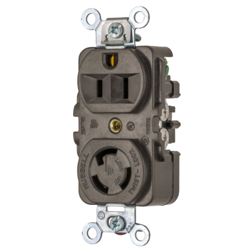 Duplex Receptacle, 15A, 125V, 2-Pole, 3-Wire Grounding