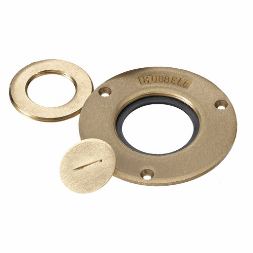 Crown Plug, 3/4 Inch Size, Threaded, Brass