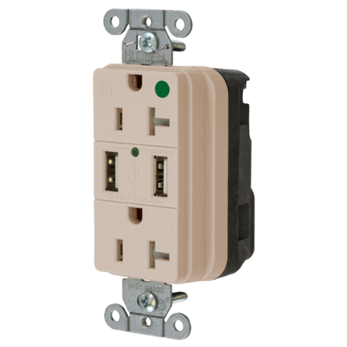 HUBBELL WIRING DEVICE-KELLEMS SNAP8300USBLA