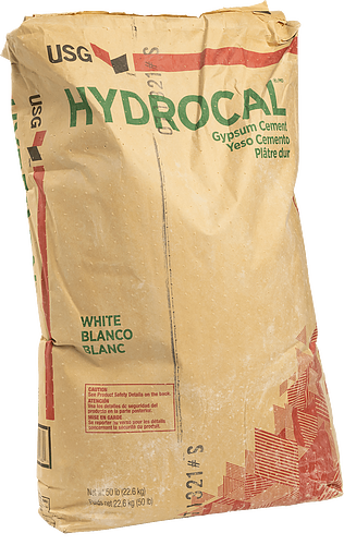 Cemento de yeso blanco hidrocal, 50 lb