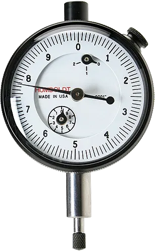 Czujnik zegarowy, ASTM, zakres 200 cala, podziałka 0001 cala, średnica 2.25 cala, bez hamulca