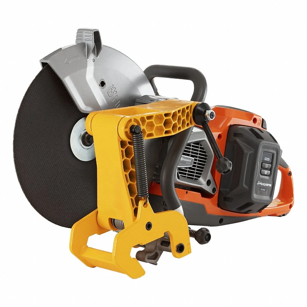Battery Powered Cutter, 14 Inch Blade Dia, Wet/Dry, 5 23/100 Inch Max Cutting Dp