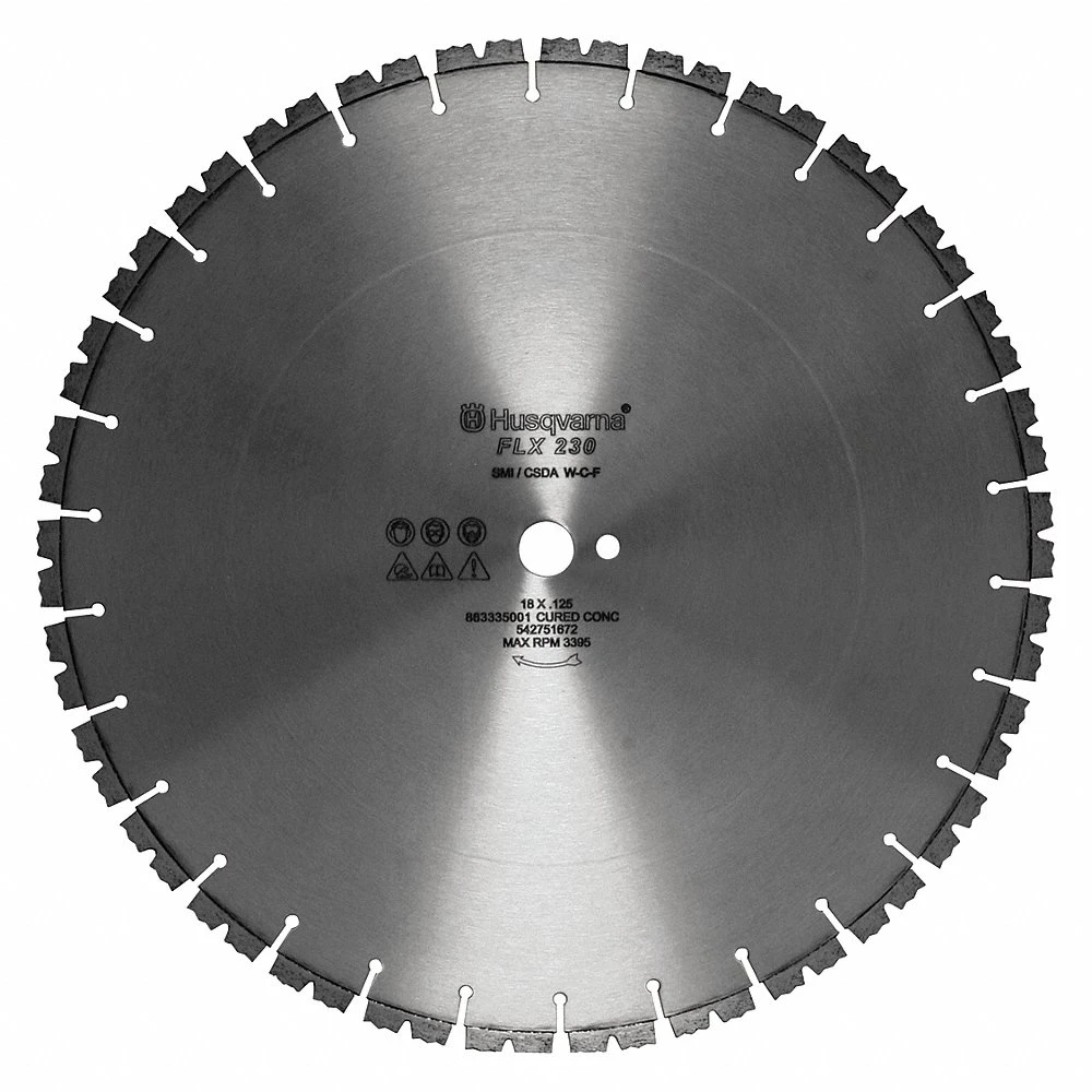 HUSQVARNA FLX 230 18 18 Inch Wet Diamond Saw Blade, Segmented Rim Type, Application Demolition | CD2GAK 55TC07