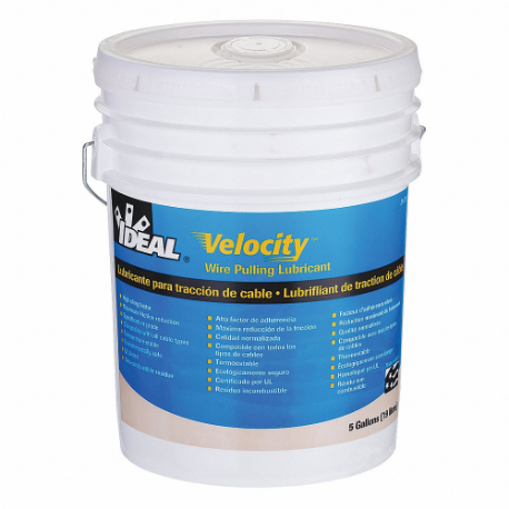 Cable and Wire Pulling Lubricants, 40 Deg to 100 Deg F, No Additives, 5 Gallon, Pail