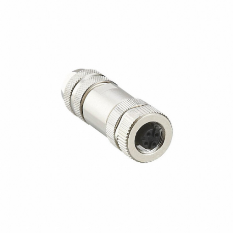 M12 Circular Connector, B Coded, M12 Female Thread with Straight Connection