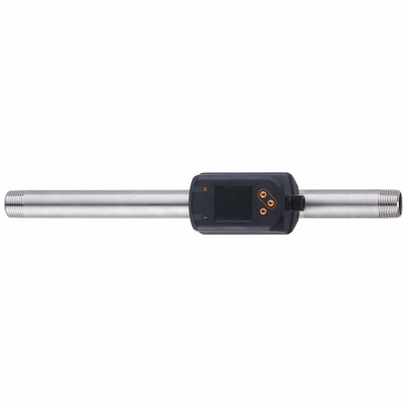 Industrial Flowmeter, M12 Connector, 1/2 Inch NPT DN15, 152 mm, PNP/NPN, Compressed Air