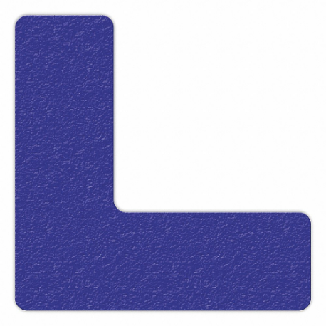 바닥 표시 테이프, L, 단색, 파란색, 범례 없음, 6 X 6인치, 0.58밀 테이프 ThickIncom