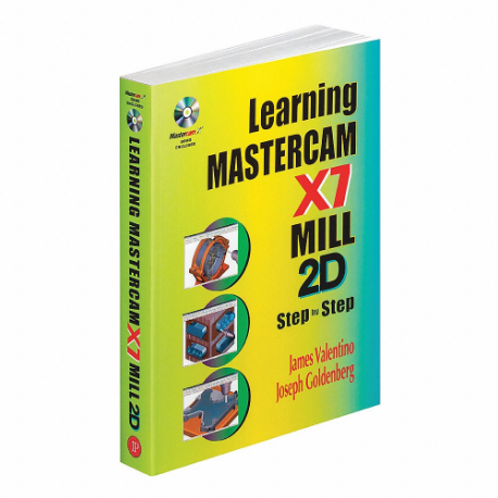 參考書，逐步學習 Mastercam X7 Mill 2D，平裝本，英文