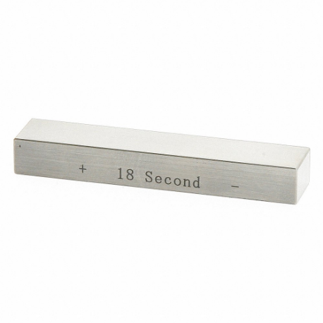Angle Gage Block 18 sec, 18 sec Nominal Size, +/- 2 seconds Tolerance, 2.953 Inch Face