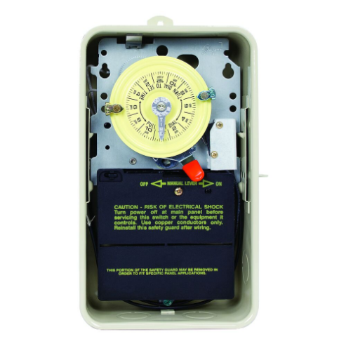Mechanical Time Switch, DPST, Pool Heater Protection, 208-277V