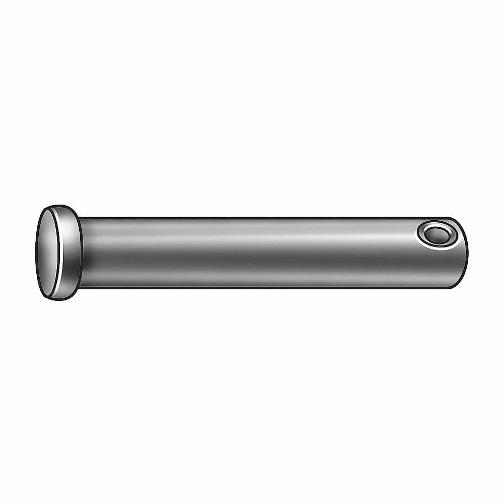 Clevis Pin, Standard, 18-8 Stainless Steel, 0.500 Inch X 5 Inch Length