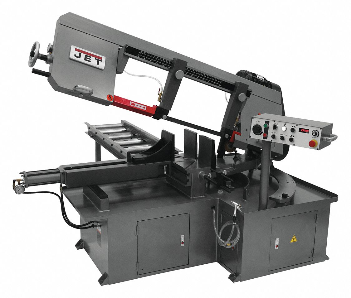 JET TOOLS MBS-1323EVS-H Band Saw, 10 Inch x 17 in, 50 to 275, 45 Deg, 90 Deg, 13.5 A, 3 Phase | CR4ZFJ 53ZC54