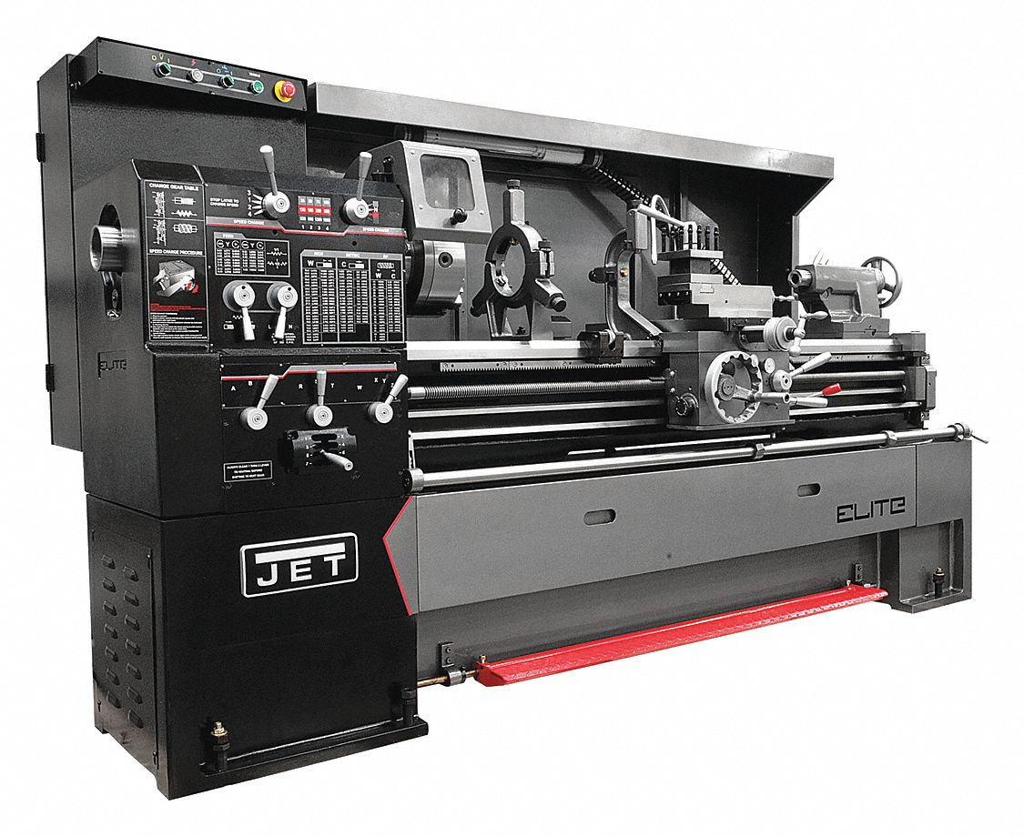 JET ELITE 892505 Lathe, Turning, 17 Inch X 40 Inch, 3 1/8 Inch Spindle Bore, D1-6 Camlock, 1800 Rpm | CR4ZQL 20UT34