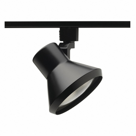 Testa di illuminazione per binario, a incandescenza, nera, 75 W max watt, diametro 4 7/8 pollici