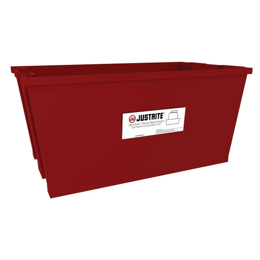 JUSTRITE 12957 Spill Basin, 19.4 Gallon, Red | CD8DQR