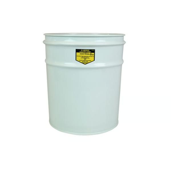 廢棄物容器，僅限安全桶罐，4-1/2 加侖，金屬，白色