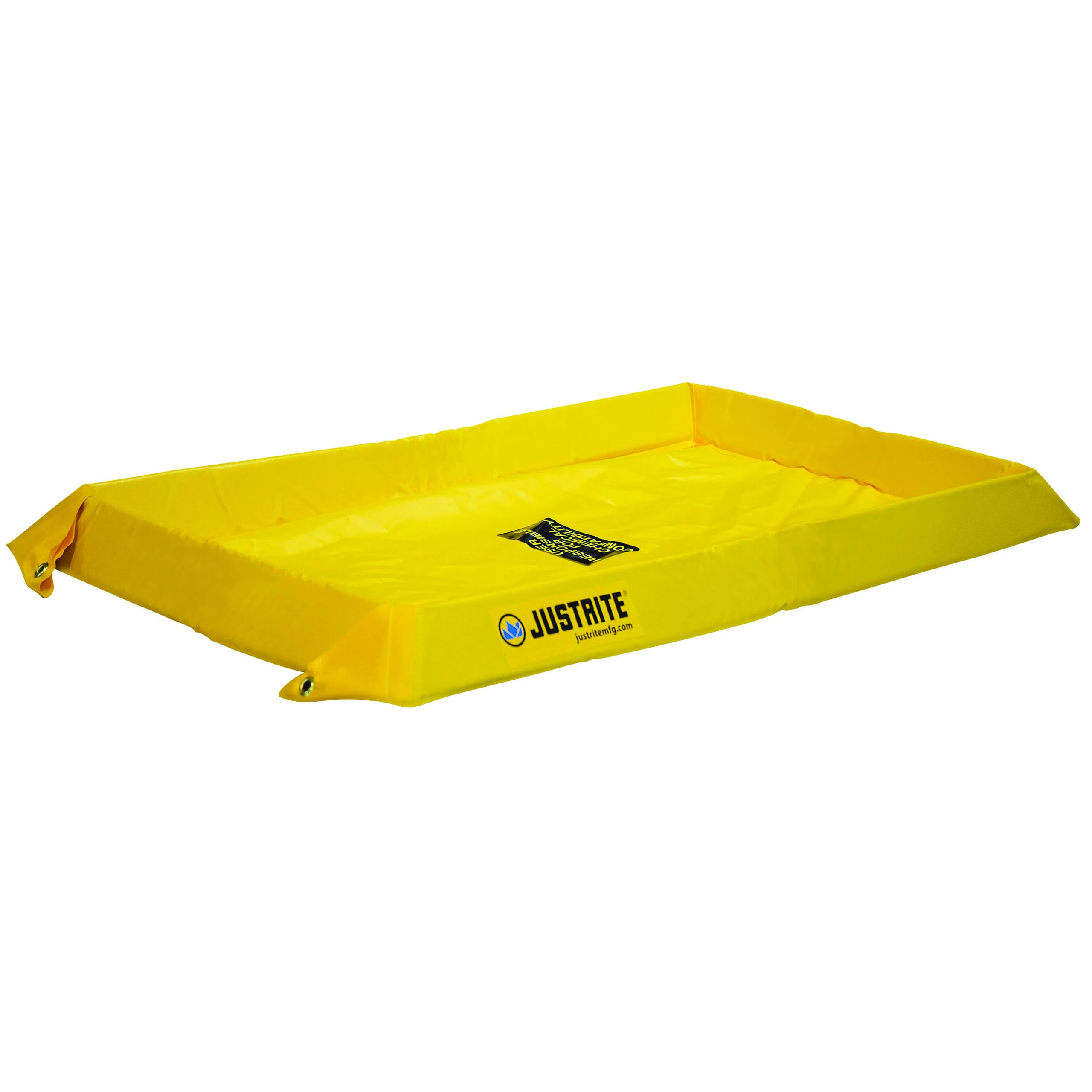 JUSTRITE 28402 Spill Berm, 2 Feet Length x 4 Feet Width x 4 Inch Height, Yellow | AG3EAN JEN28402YL