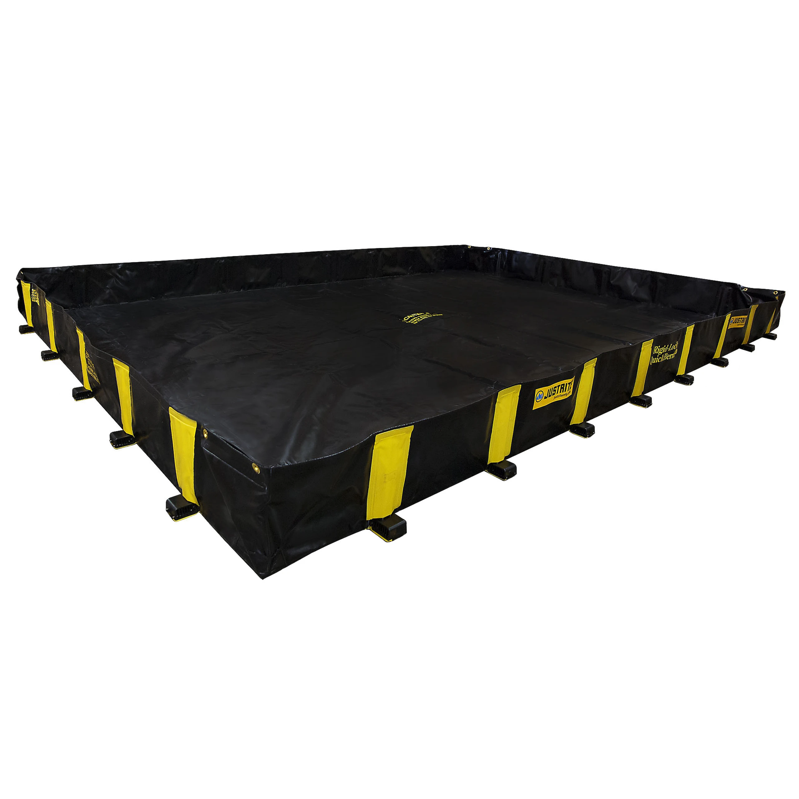 JUSTRITE 28524 Drive Over Berm, 1435 Gallon, Black | AH3QDM JEN28524BL