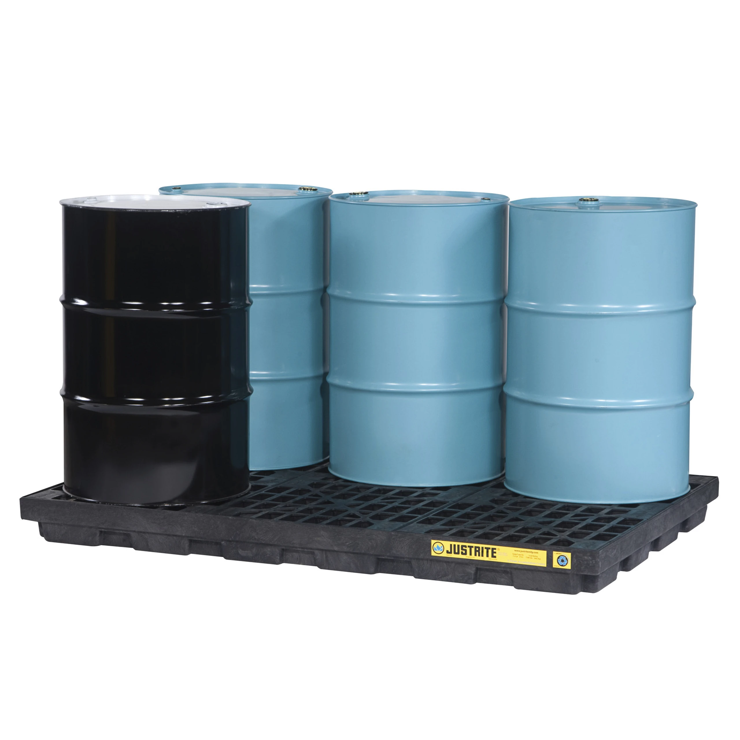 JUSTRITE 28659 Drum Accumulation Center, 6 Drum, 7.5k Lb | AE2CYF JEN28659BL