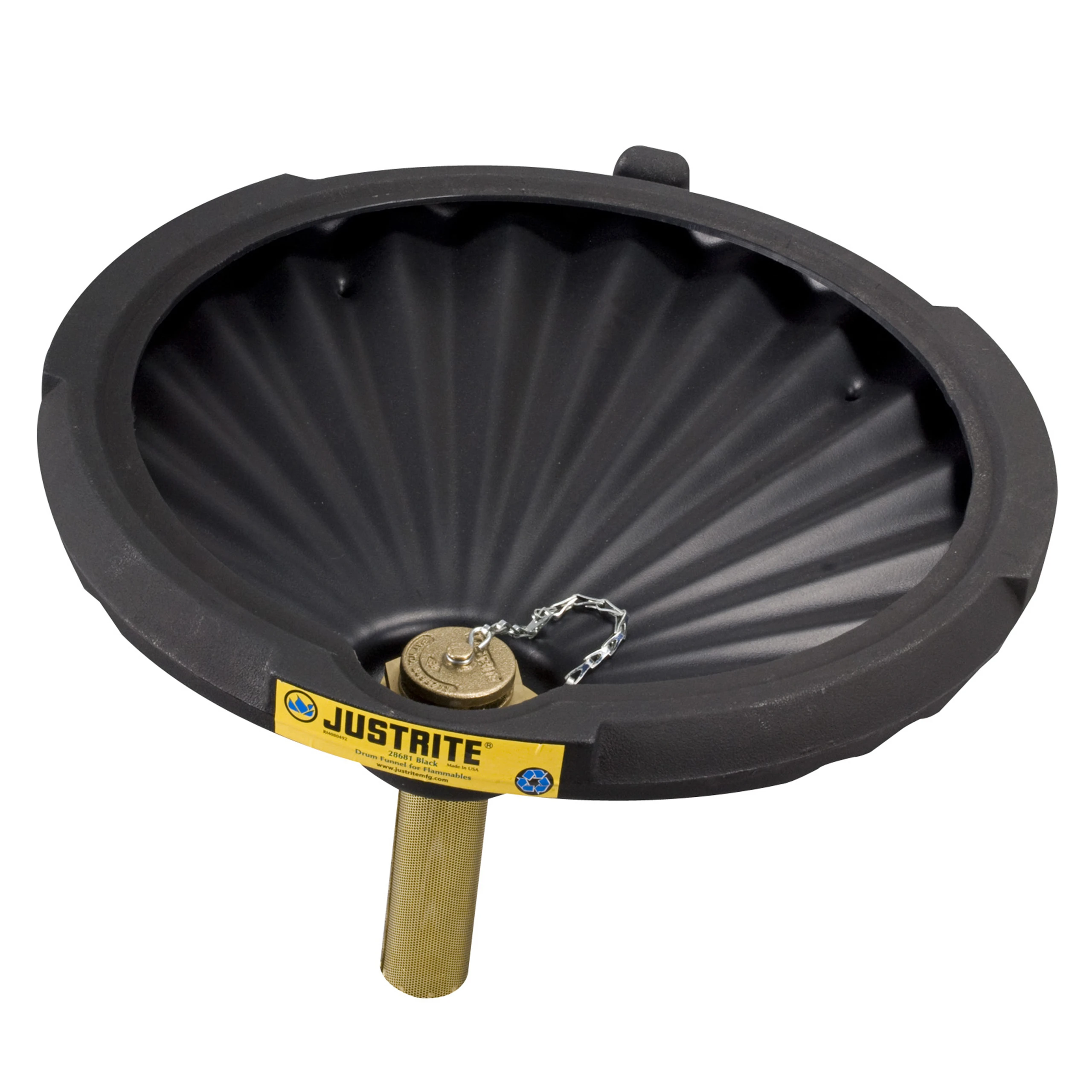 JUSTRITE 28681 Drum Funnel, Flammable | AE4MGJ JEN28681BL