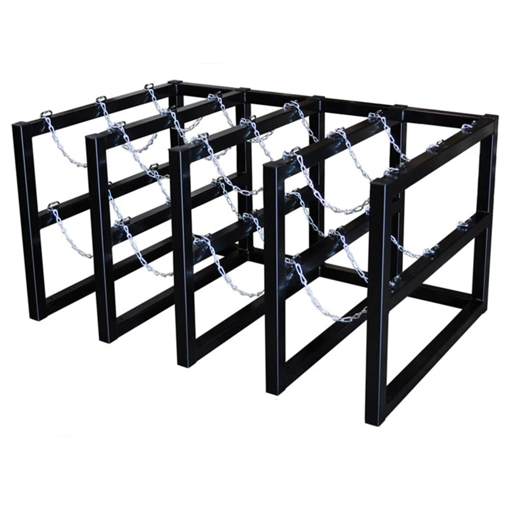 JUSTRITE 35156 Gas Cylinder Storage Rack, 4 x 3 Feet Size, Steel | CD8DEE